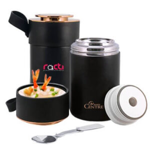 STAINLESS STEEL BRAISED THERMOS WITH SPOON 600ml GTTG41 -F072