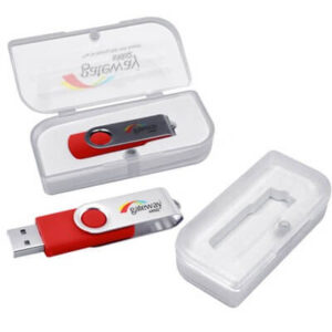 TRANSPARENT PLASTIC BOX FOR FLASH DRIVE GTUSBP23-RS -F072