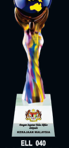 HAND CRAFTED LIULI CRYSTAL ELL040 - A/ B/C - F023