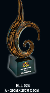 HAND CRAFTED LIULI CRYSTAL ELL 024 - A/B/C -F023