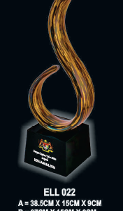 HAND CRAFTED LIULI CRYSTAL ELL 022 - A/B/C -F023