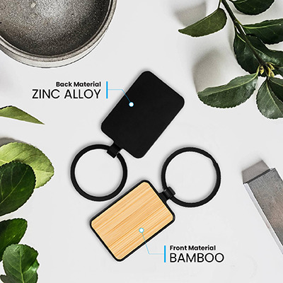 GTTG101 BAMBOO BLACK METAL KEY HOLDER-F072