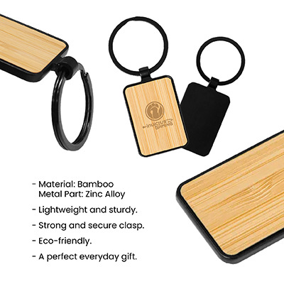 GTTG101 BAMBOO BLACK METAL KEY HOLDER-F072