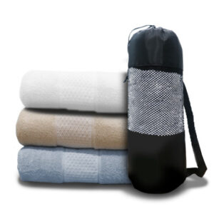 GTTW22 FULL COTTON BATH TOWEL WITH DRAWSTRING POUCH (1400x700) - 380g -F072