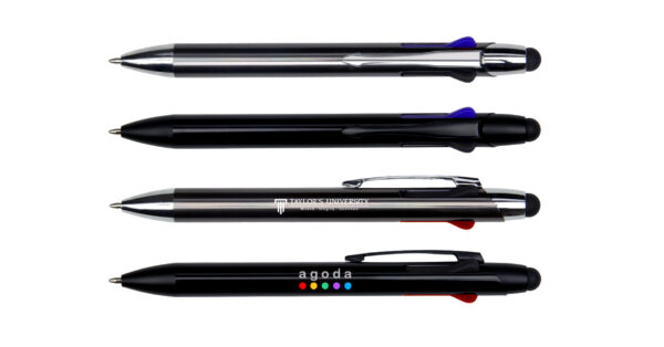 5029-ELVIS-MULTICOLOUR PEN WITH STYLUS COLOR-F022