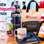 Corporate gifting etiquette Malaysia with premium business gifts and festive packaging.
